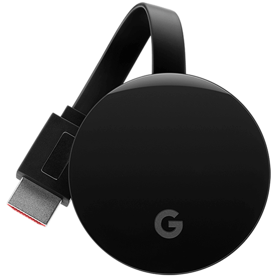 Front view of the Google Chromecast Ultra